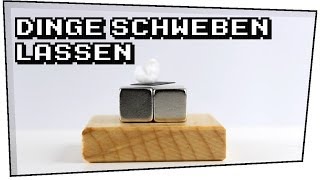 Dinge schweben lassen Graphitplättchen  Neodym Magnete  Heimexperimente 05 [upl. by Dever]