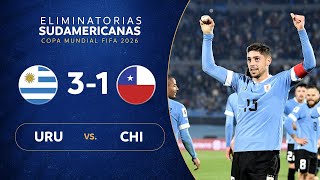 URUGUAY vs CHILE 31  RESUMEN  ELIMINATORIAS SUDAMERICANAS  FECHA 1 [upl. by Casilda]