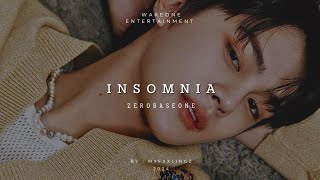 ZEROBASEONE  INSOMNIA lirikromterjemahan indonesia [upl. by Tnilc]