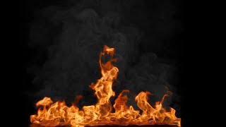 Burning Fire Effect Smoke Effect Black Screen Background Video 4K [upl. by Rivard]