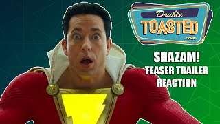 SHAZAM OFFICIAL TEASER TRAILER REACTION [upl. by Boony564]