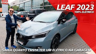 NISSAN LEAF 2023  Saiba Quanto Custa Ter um Elétrico na Garagem [upl. by Adihsaar]