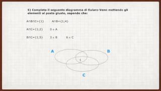 3° lezione esercizi sugli insiemi [upl. by Ethban]