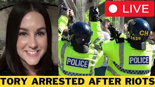 🚨 LIVE Tory Politician’s Wife ARRESTED Over UK Riots [upl. by Belldas]