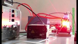 Flashlamp pumped Rhodamine B dye laser [upl. by Boatwright898]