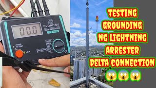 testing grounding sa lightning arrester delta connection TransformerJHON KYLIE MIX VLOG [upl. by Idnyc67]