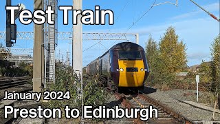 Test Train Drivers Eye View Preston to Edinburgh including new Carstairs Layout [upl. by Octavus]