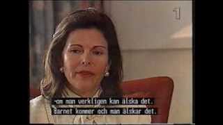 SVT Drottning Silvia intervjuad i Mosaik 1995 [upl. by Atiraj]