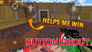 My BUTTON LAYOUT And How It Helps Me WIN GAMES in Pixel Gun 3D [upl. by Porett]