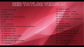 Red full album  Taylor Swift [upl. by Ynelram]