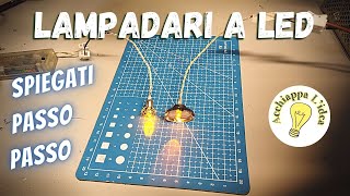 Lampadario a led  Accessori per Presepe fai da te [upl. by Anaitak]