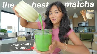 how to make a perfect matcha latte that actually tastes good [upl. by Ahsilla892]