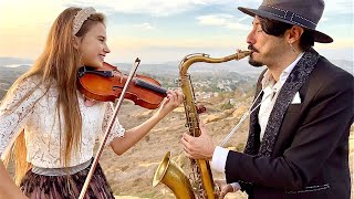 Viva La Vida  Coldplay  Karolina Protsenko amp Daniele Vitale Sax  Violin Cover [upl. by Valina]