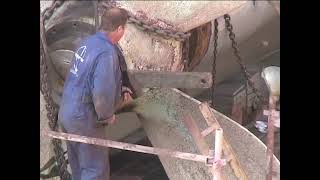 Icebreaker Danbjørn in dry dock 2005 Isbryderen Danbjørn i tørdok 2005 20 min [upl. by Anailuj]