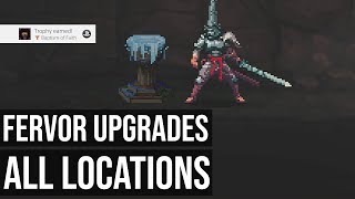 All Fervor Upgrades Locations Baptism of Faith Trophy  Blasphemous [upl. by Treacy]