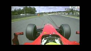 Felipe Massa incident Hungaroring 2009 HD [upl. by Amahcen880]