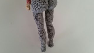 Realistic crochet doll body  legs [upl. by Gefen]