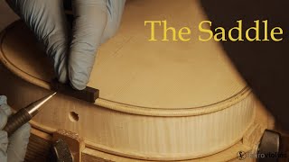 MAKING A VIOLIN  The SADDLE  Step 17  Amati Model [upl. by Lak257]