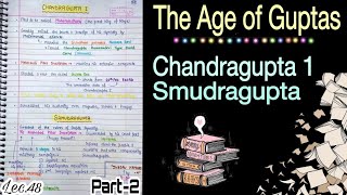 Chandragupta1 amp Samudragupta  Ancient History  Lec48  Handwritten notes  An Aspirant [upl. by Kerad]