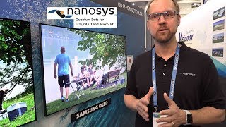 LCD vs OLED Nanosys Quantum Dots for LCD OLED and MicroLED [upl. by Yentrac]