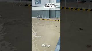 Bratislava Slovakia 16092024 Місто підтопилоtiktokslovakia nature rain flood bratislavaflood [upl. by Lauralee]