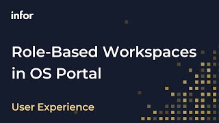 RoleBased Workspaces in Infor OS [upl. by Cnut]