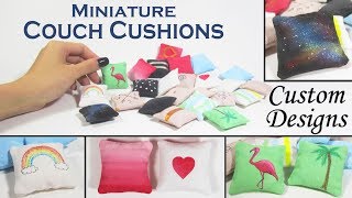 DIY Miniature Pillows with 21 custom designs [upl. by Berkley808]