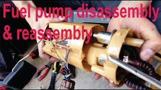 How to disassemble and reassemble a fuel pump [upl. by Eceirtal734]