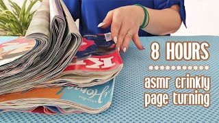 ASMR Fall Asleep to 8 Hours 🕗 of Crinkly Page Turning • No Talking [upl. by Vivianna]