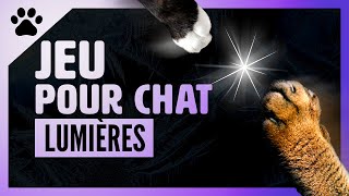 Jeu pour chat sur écran  LUMIERES et lasers  Vidéo pour amuser chats et chaton [upl. by Mccutcheon567]