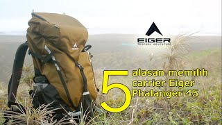 Carrier pertama saya  Eiger Phalanger 45 [upl. by Aneehc]