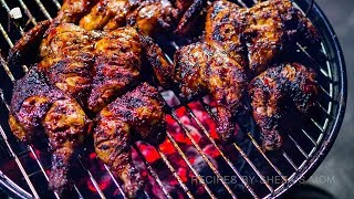 Whole Chicken BBQ recipe  আস্ত চিকেন বারবিকিউ  How to make BBQ Chicken  Full Grilled bbq Chicken [upl. by Atikihs]