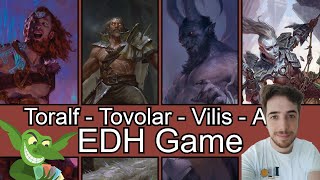 Toralf vs Tovolar vs Vilis vs Akiri EDH  CMDR game play ft Tomer from MTGGoldfishCommander [upl. by Paxton]