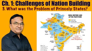 12PS003  Political Science Class 12 Chapter 1  Challenges of Nation Building  Princely States [upl. by Koh]