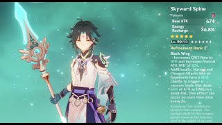 Is Skyward Spine a good weapon for Xiao Genshin Impact Lv80 Xiao dps test [upl. by Nitsraek459]