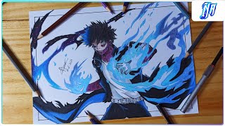 Desenhando Boku no Hero Academia Dabi NeroArte [upl. by Llyrat]