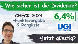 UGI Corporation Aktienanalyse 2024 Wie sicher ist die Dividende günstig bewertet [upl. by Terese]