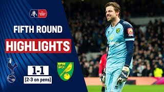 Krul Heroics Upsets Spurs  Tottenham Hotspur 11 Norwich City 23 on pens  Emirates FA Cup 1920 [upl. by Nona]