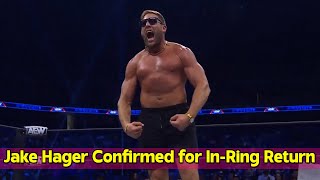 Jake Hager Confirmed for In Ring Return Following His Comeback on AEW Dynamite [upl. by Aihsyn]