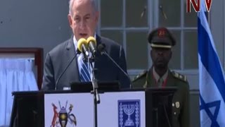 Benjamin Netanyahu gives speech at Entebbe on 40th Anniversary of Entebbe raid [upl. by Amesari]