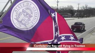 Confederate flag is official city flag in Trenton Georgia [upl. by Lindsley]