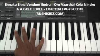 Unakkenna Venum Sollu  Manasuna Edho Raagam  Piano Tutorials  600 NOTES  7013658813  WHATSAPPUS [upl. by Morrill]