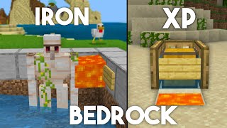 4 BEST XP FARMS in 121 Minecraft BedrockPE [upl. by Fulbert710]