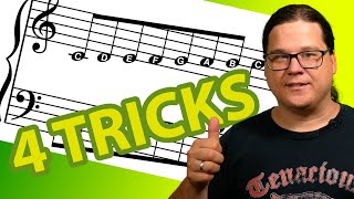 Noten lesen lernen  4 Tricks [upl. by Yenatirb]