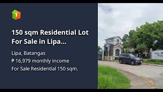 150 sqm Residential Lot For Sale in Lipa Batangas [upl. by Ahsenhoj]