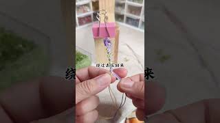 Natural Crystal Luck Bracelet making jewelry friendshipbracelet handmade knot 绳结 [upl. by Vevina]