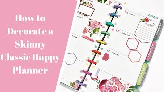 6 WAYS TO USE A SKINNY HAPPY PLANNER  Creative Faith amp Co [upl. by Adella520]