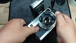 Yashica electro 35 GL เทส แฟลชและไทม์เมอร์ [upl. by Lennahc]