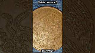 20 centavos año quot1973quot quot reverso y anversoquot aguila delgada [upl. by Romalda]