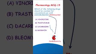 Doxorubicin  Pharmacology MCQ15 [upl. by Nwonknu982]